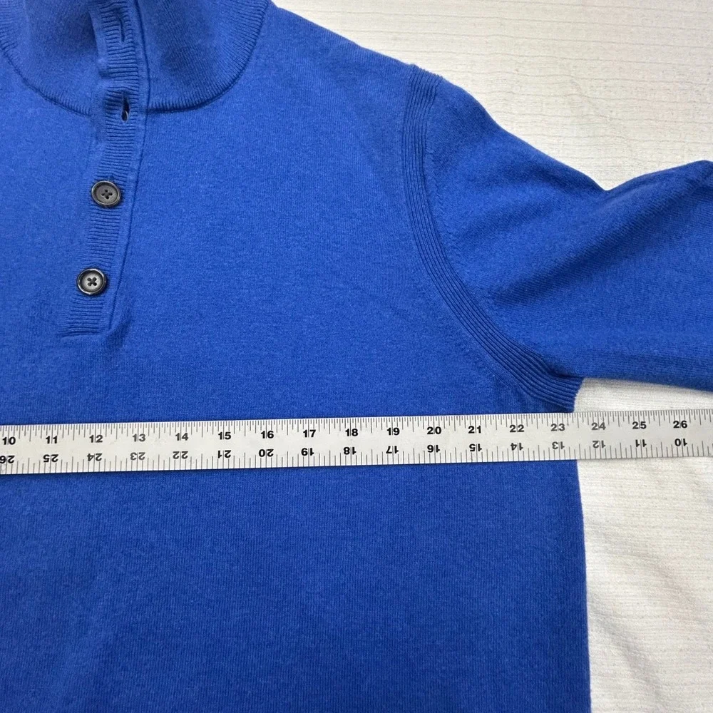 Banana Republic Cashmere Blend Sweater Mens XL Blue Pullover‎ Preppy Academia